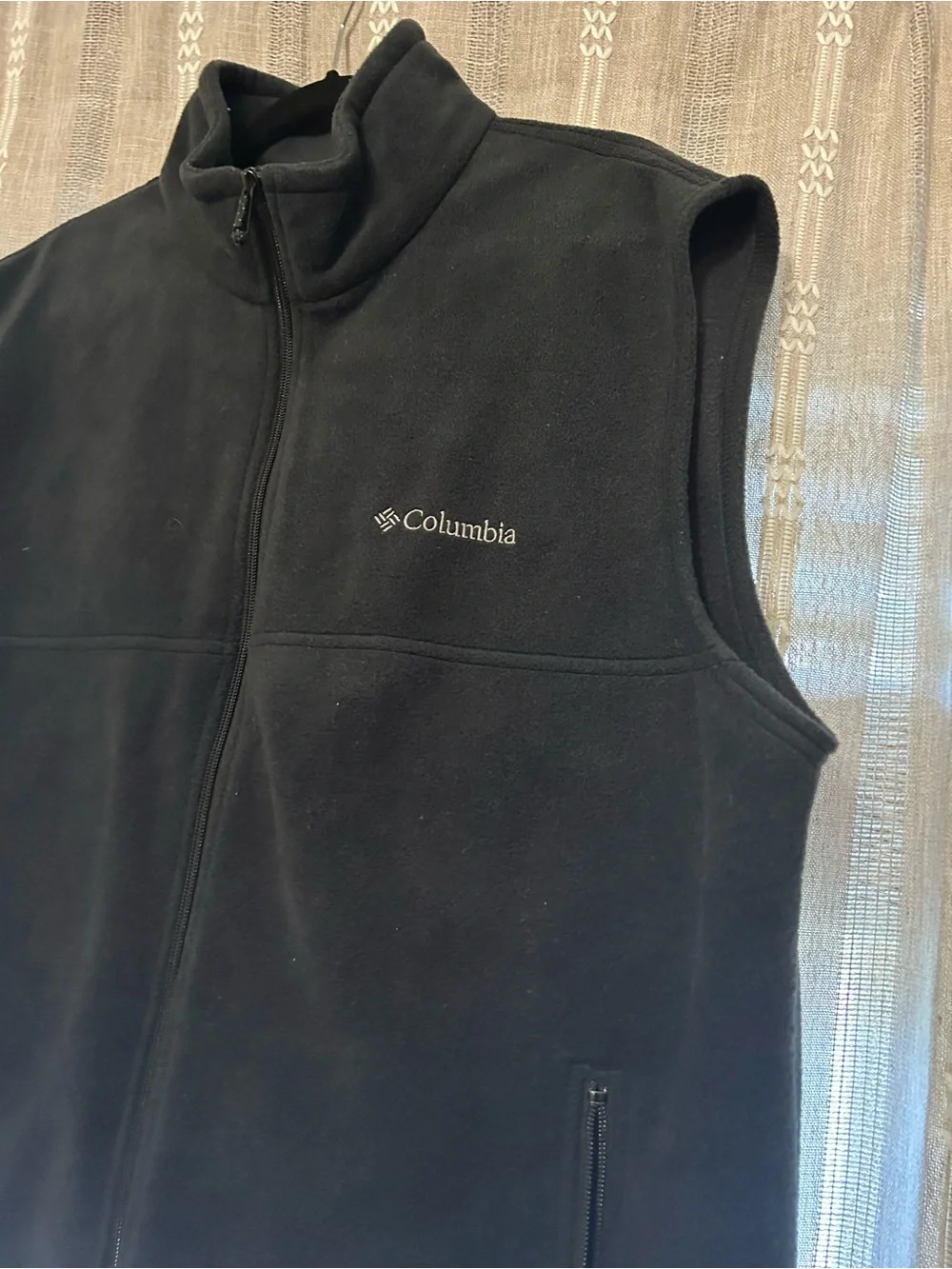 Columbia Black Men’s Fleece Vest - Full Zip